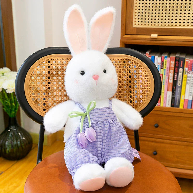 1pc30cm/11.81in Pacha Rabbit Plush Toys Creative Bunny Cute Cuddle Pillow Doll Scratcher Doll Pet Companion Toys Gift Giving Gif