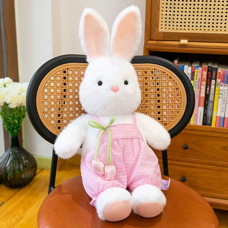 1pc30cm/11.81in Pacha Rabbit Plush Toys Creative Bunny Cute Cuddle Pillow Doll Scratcher Doll Pet Companion Toys Gift Giving Gif