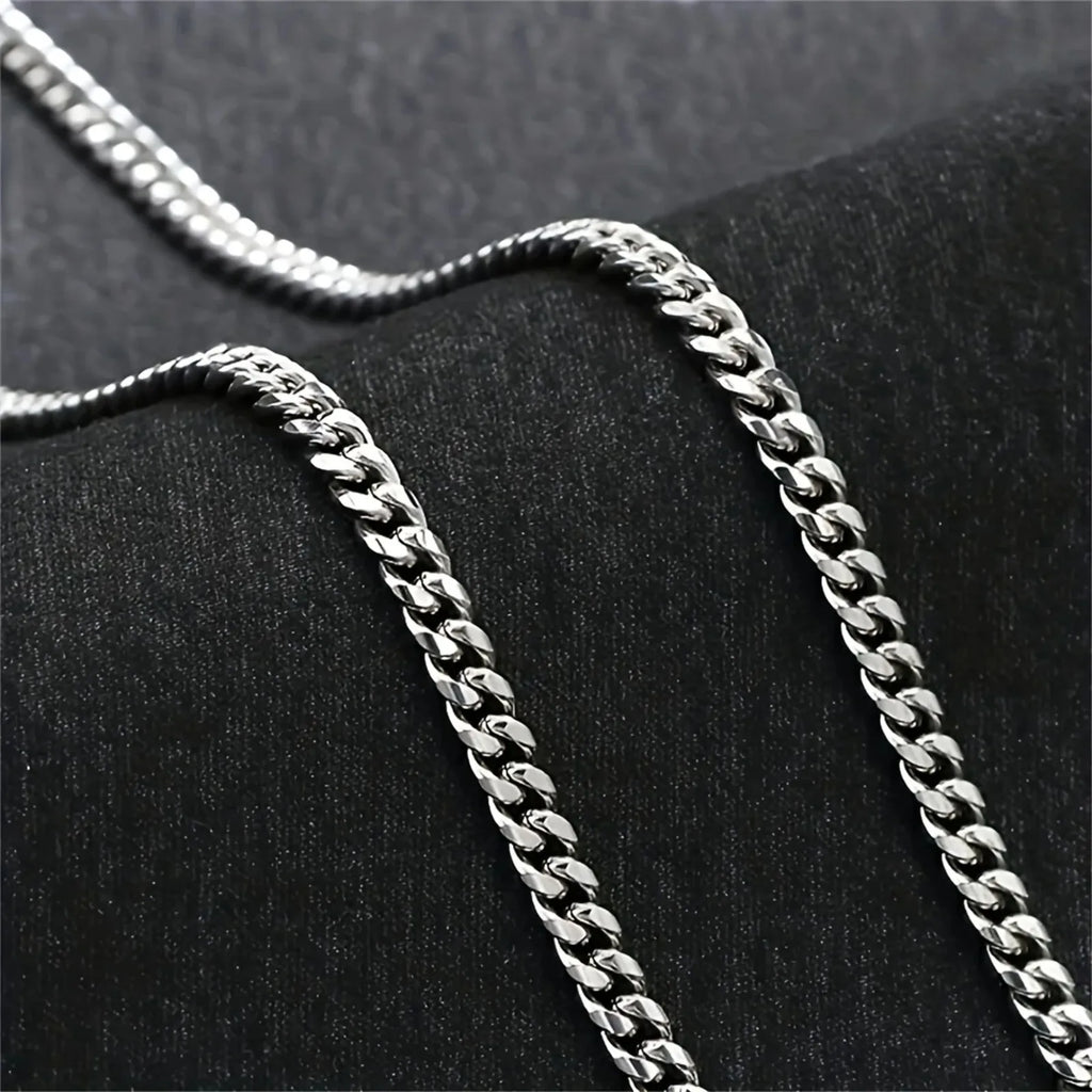 To My Boyfriend High Quality Cuban Chain Necklace, Promise Necklace, Anniversary Gift Birthday Gift for Boyfriend, Card & Box