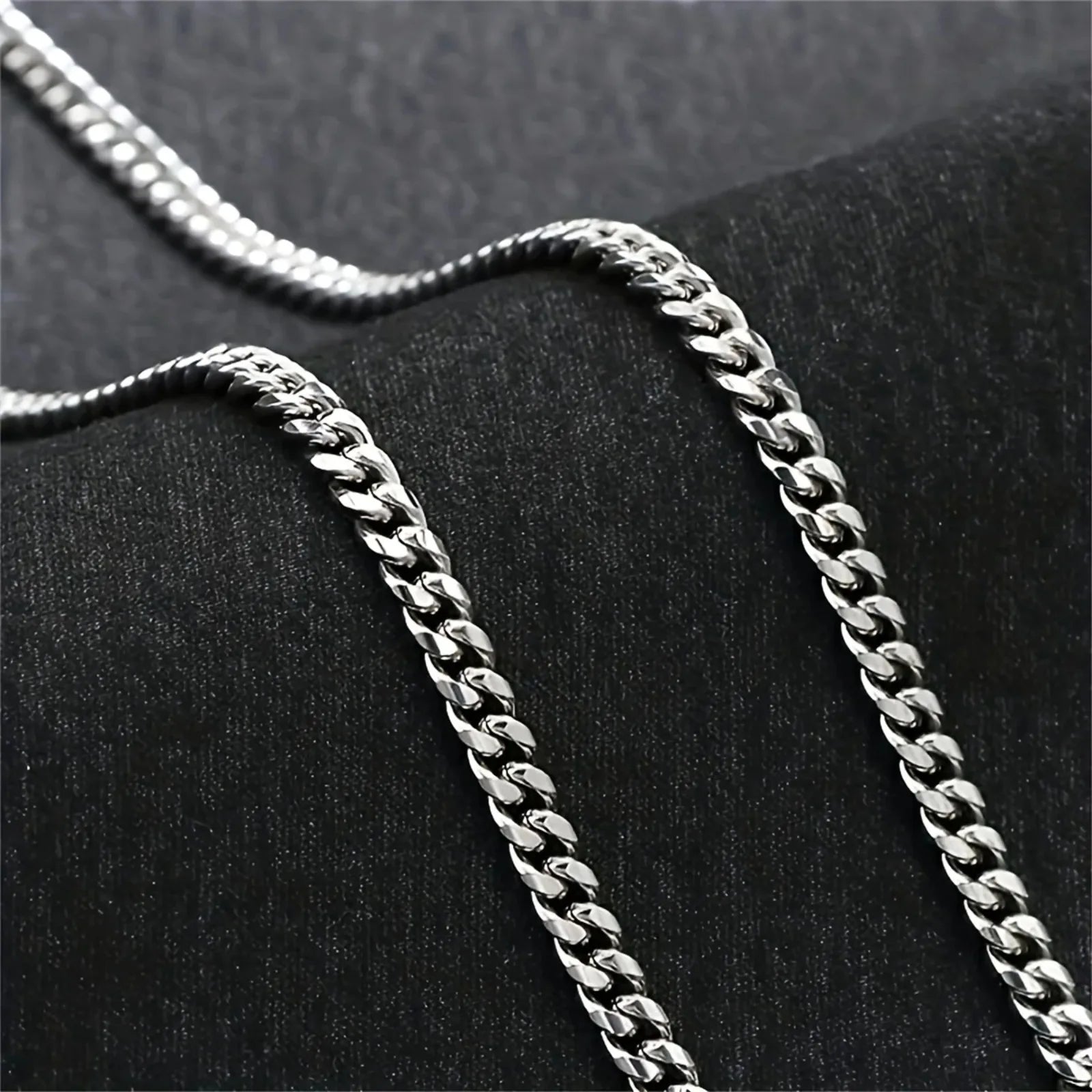 To My Boyfriend High Quality Cuban Chain Necklace, Promise Necklace, Anniversary Gift Birthday Gift for Boyfriend, Card & Box