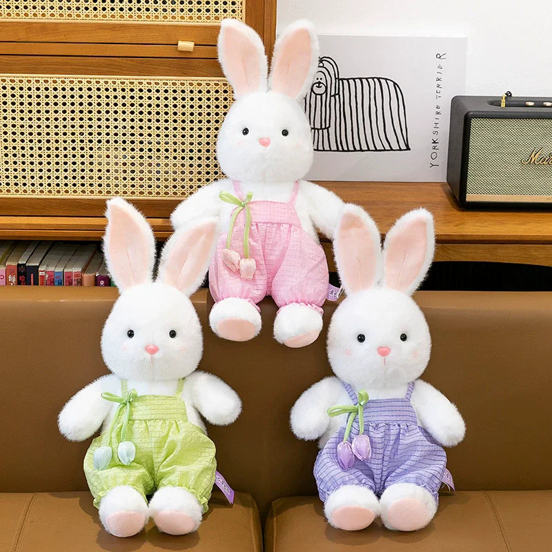 1pc30cm/11.81in Pacha Rabbit Plush Toys Creative Bunny Cute Cuddle Pillow Doll Scratcher Doll Pet Companion Toys Gift Giving Gif