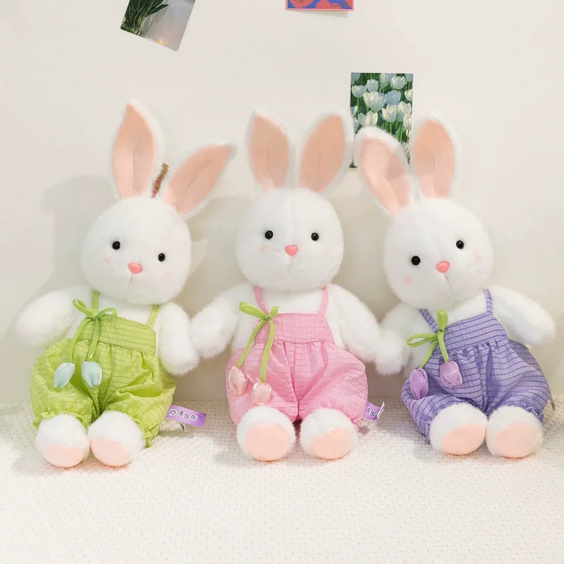 1pc30cm/11.81in Pacha Rabbit Plush Toys Creative Bunny Cute Cuddle Pillow Doll Scratcher Doll Pet Companion Toys Gift Giving Gif