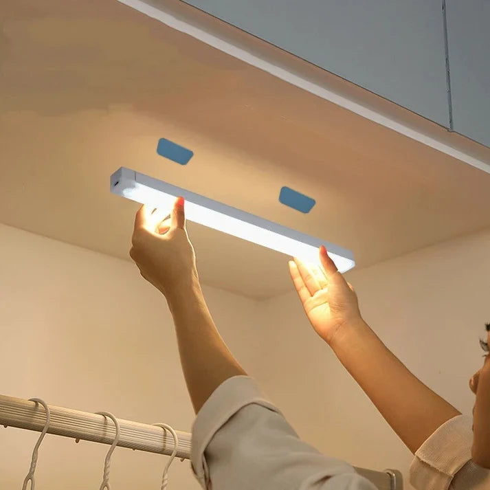 LED Motion Sensor Light Wireless LED Night Light Type C Rechargeable Light Cabinet Wardrobe Lamp Staircase Backlight For Kitchen